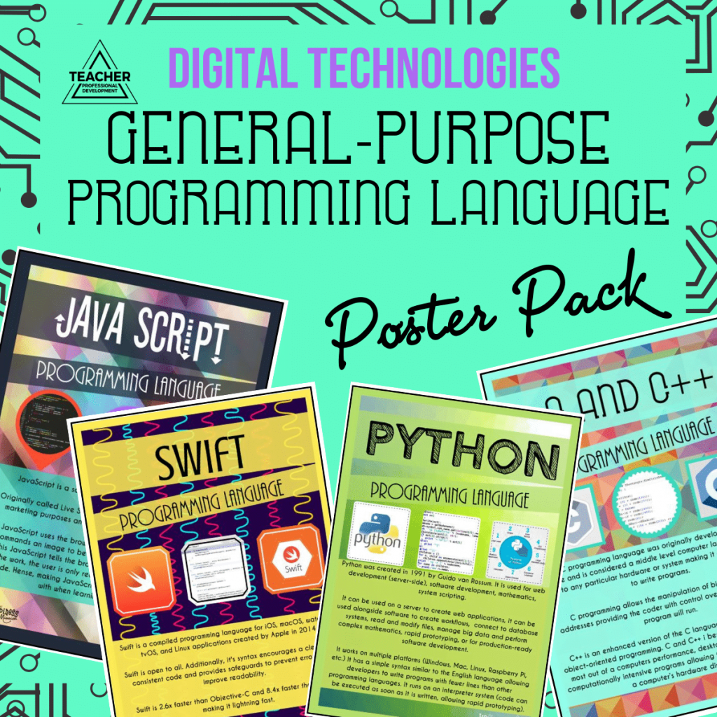 General Purpose Programming Languages Poster Pack - Teacher ...