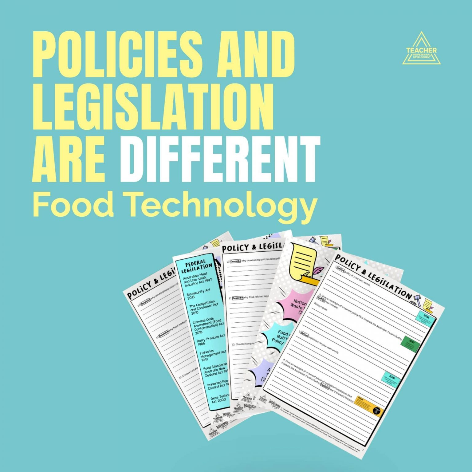 Policies And Legislation Are Different Teacher Professional Development