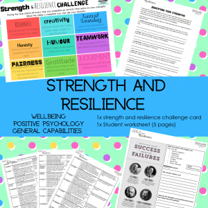 strength and resilience worksheet and activity digital teacher