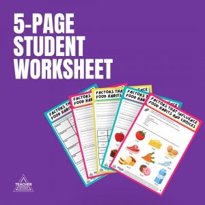 Life Skills Factors that Influence Food Habits and Choices - Teacher