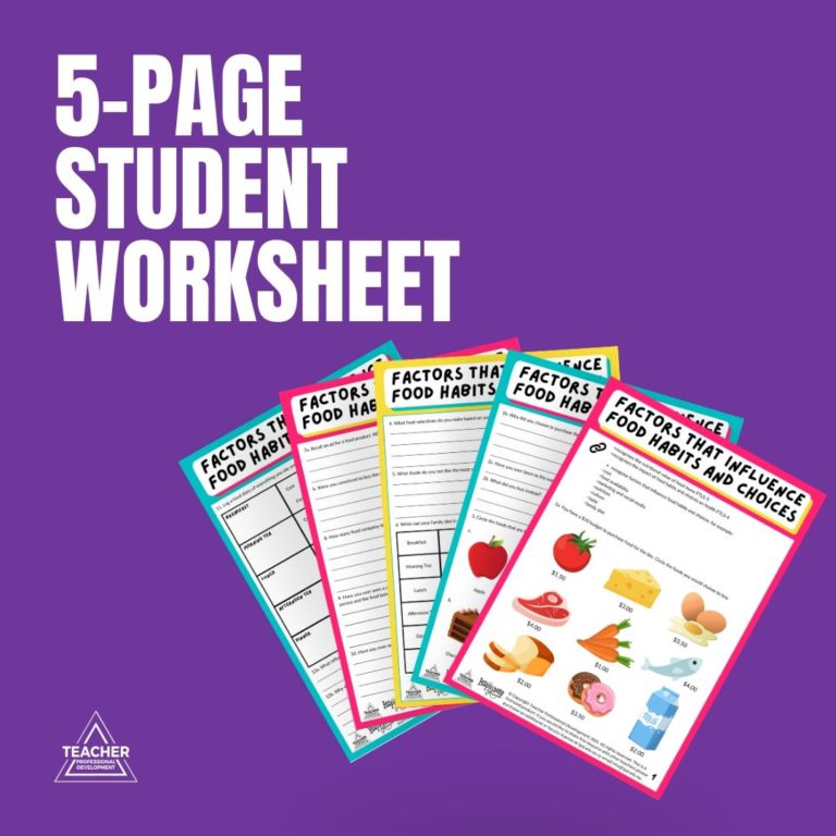 Life Skills Factors that Influence Food Habits and Choices - Teacher